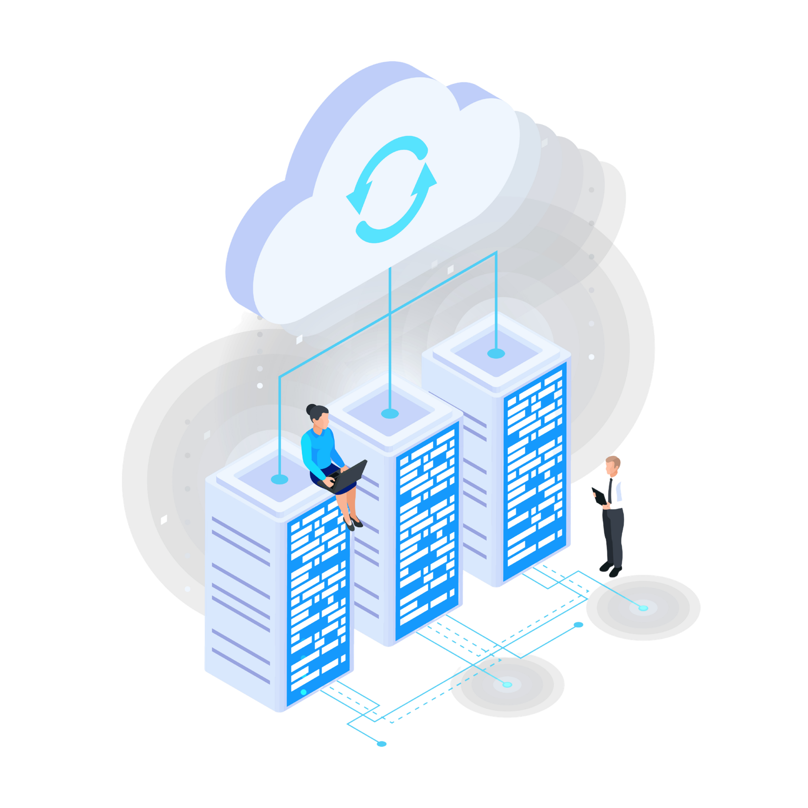 Cloud Services Illustration