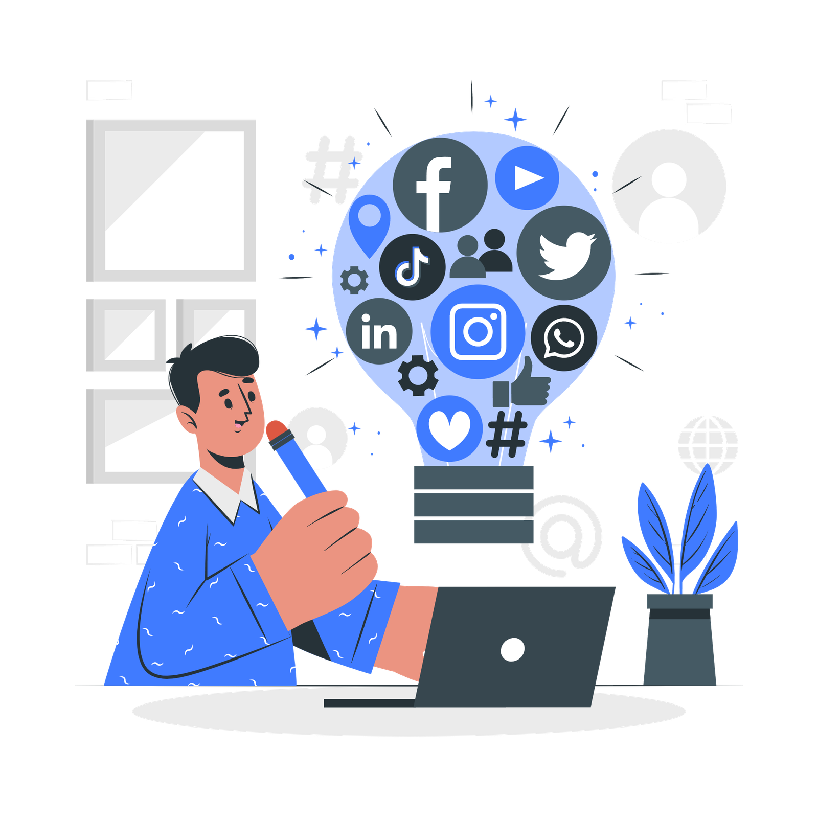 Digital Marketing Illustration